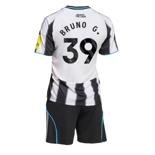 Stroje piłkarskie Newcastle United Bruno Guimaraes #39 Koszulka Podstawowej dla dzieci 2025-26 Krótki Rękaw (+ szorty)